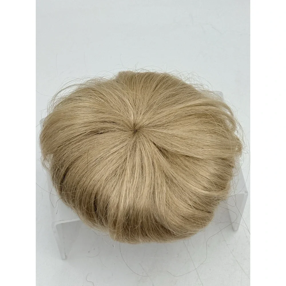 VTG 1950s Blonde Hair Bun Hairpiece Chignon Wig Topper Updo Rockabilly